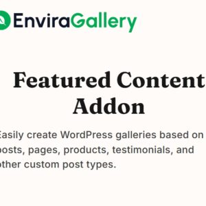 Envira Gallery Featured Content Addon