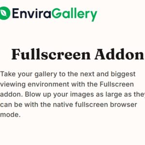 Envira Gallery Fullscreen Addon