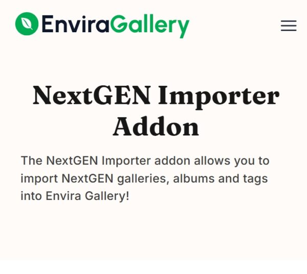 Envira Gallery NextGEN Importer