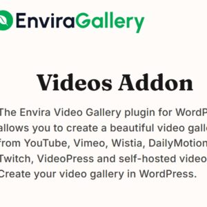 Envira Gallery Videos Addon