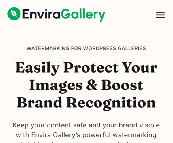Envira Gallery Watermarking Addon