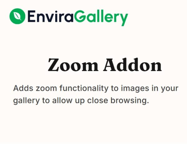 Envira Gallery Zoom Addon