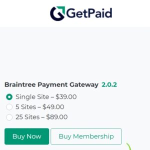 GetPaid Braintree Payment Gateway