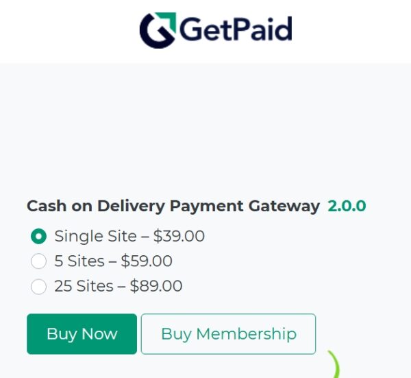 GetPaid Cash on Delivery Payment Gateway