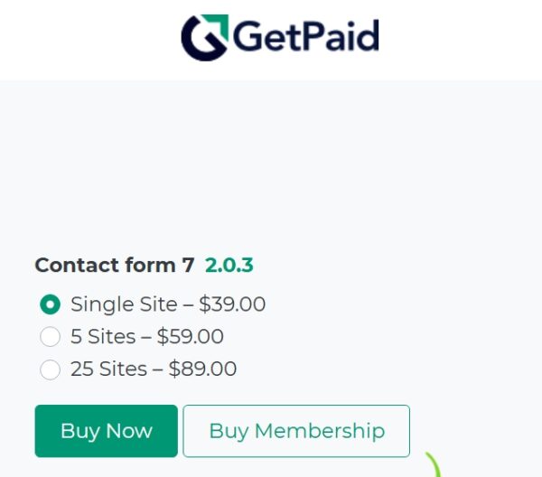 GetPaid Contact form 7