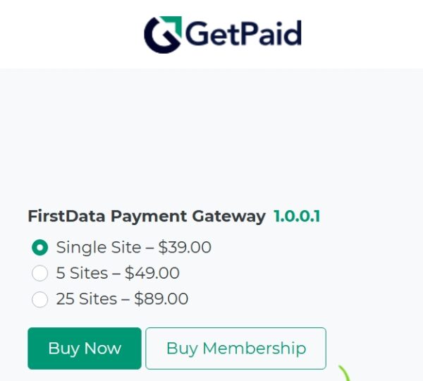 GetPaid First Data Payment Gateway