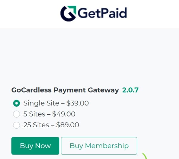 GetPaid GoCardless Payment Gateway