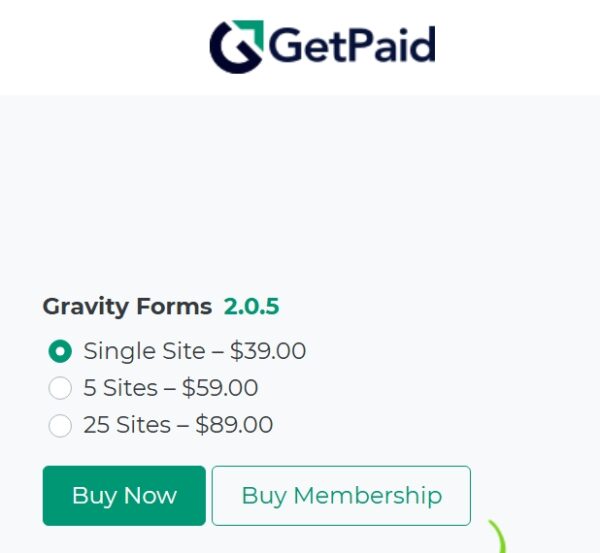GetPaid Gravity Forms