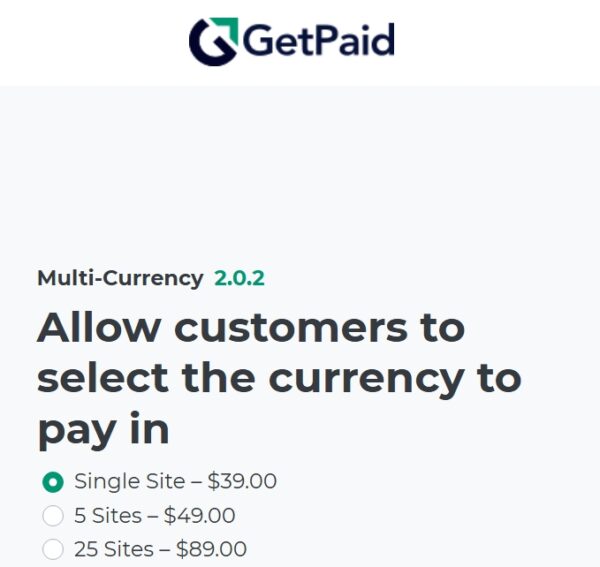 GetPaid Multi-Currency