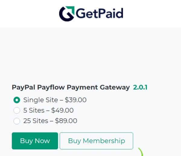 GetPaid PayPal Payflow Payment Gateway