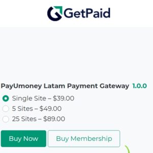 GetPaid PayUmoney Latam Gateway