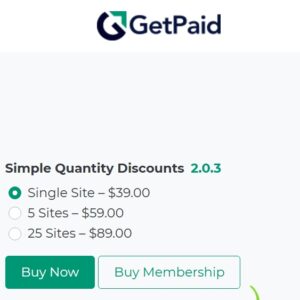 GetPaid Simple Quantity Discounts