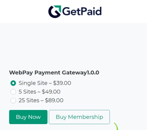 GetPaid WebPay Payment Gateway