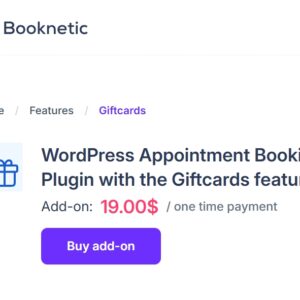 Giftcards for Booknetic