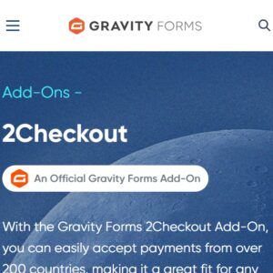 Gravity Forms 2Checkout