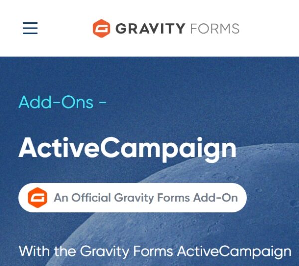 Gravity Forms ActiveCampaign