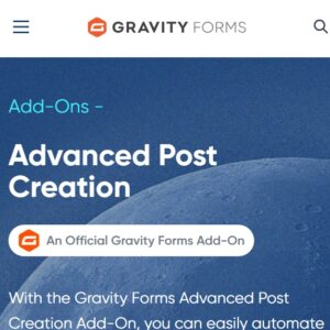 Gravity Forms Advanced Post Creation