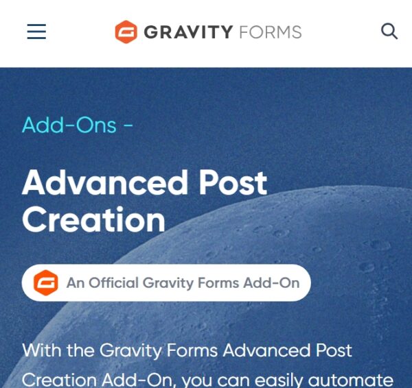 Gravity Forms Advanced Post Creation