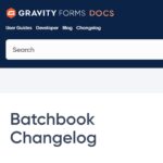 Gravity Forms Batchbook