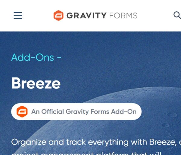 Gravity Forms Breeze