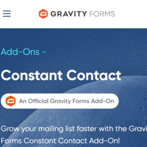 Gravity Forms Constant Contact