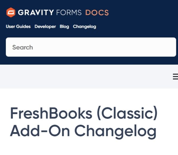 Gravity Forms Freshbooks