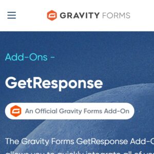 Gravity Forms GetResponse