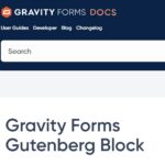 Gravity Forms Gutenberg
