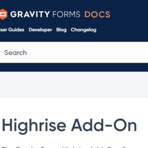 Gravity Forms Highrise