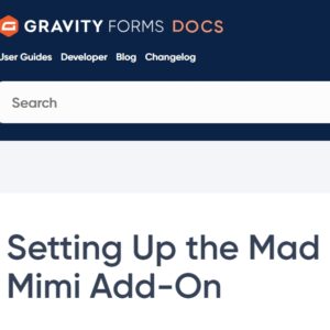 Gravity Forms Mad Mimi