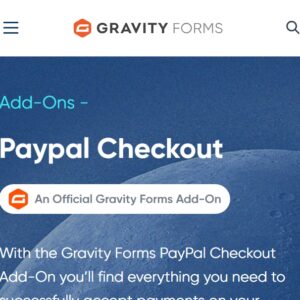 Gravity Forms PayPal Checkout