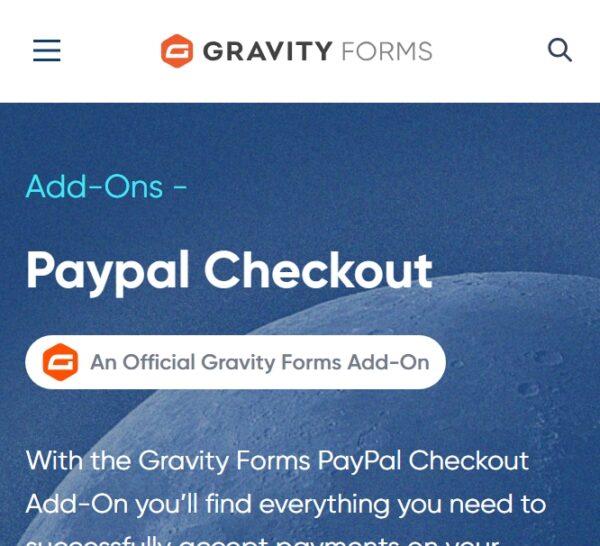 Gravity Forms PayPal Checkout