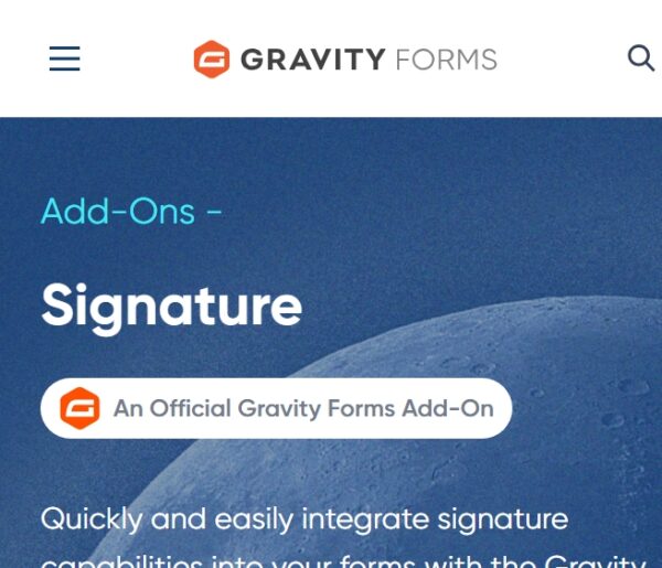 Gravity Forms Signature