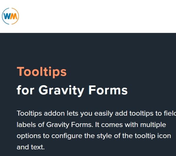 Gravity Forms Tooltips Addon