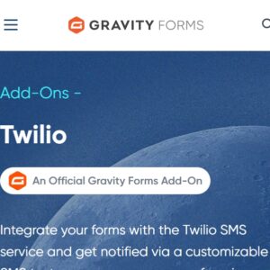 Gravity Forms Twilio SMS