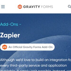 Gravity Forms Zapier