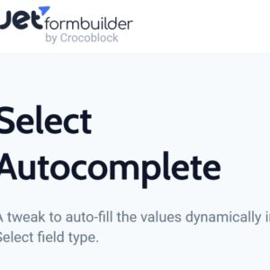 JetFormBuilder Address Autocomplete