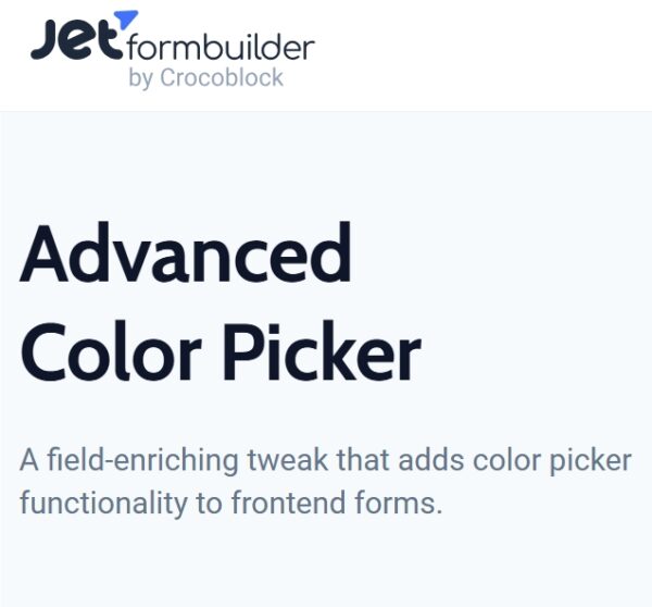 JetFormBuilder Advanced Color Picker