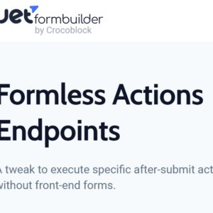 JetFormBuilder Formless Actions Endpoints