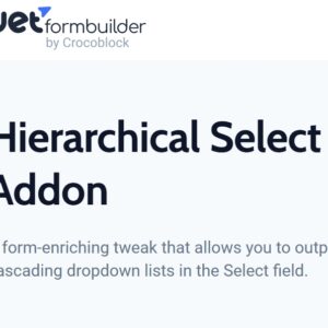 JetFormBuilder Hierarchical Select