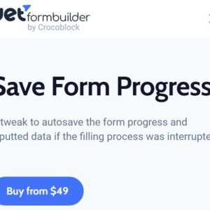 JetFormBuilder Save Form Progress