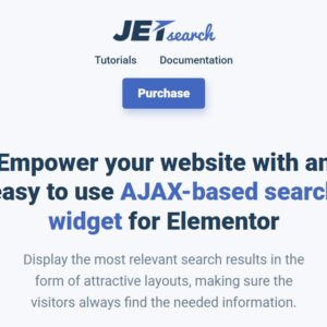 JetSearch For Elementor