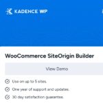 Kadence WooCommerce SiteOrigin Builder