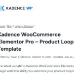 Kadence Woocommerce Elementor Pro
