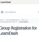 LearnDash Group Registration