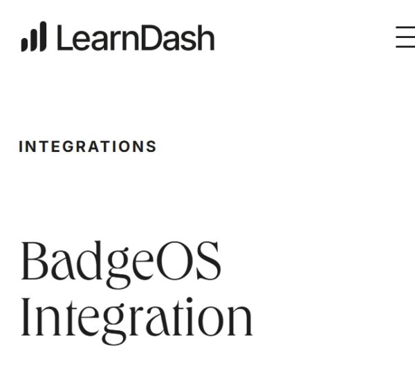 LearnDash LMS BadgeOS Addon