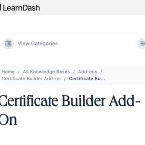 LearnDash LMS Certificate Builder Add-on