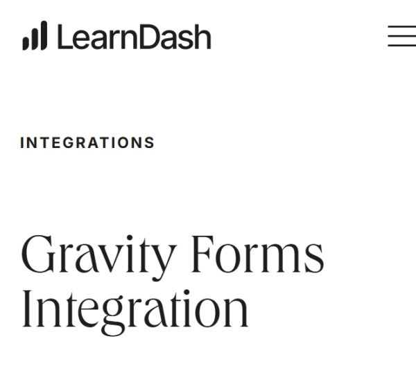 LearnDash LMS Gravity Forms
