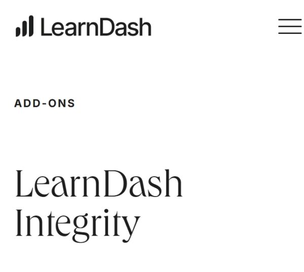 LearnDash LMS Integrity