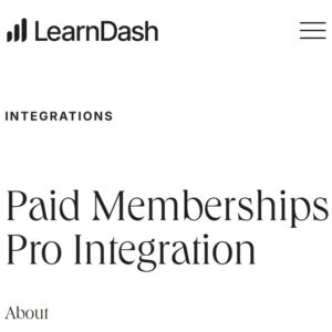 LearnDash LMS Paid Memberships Pro